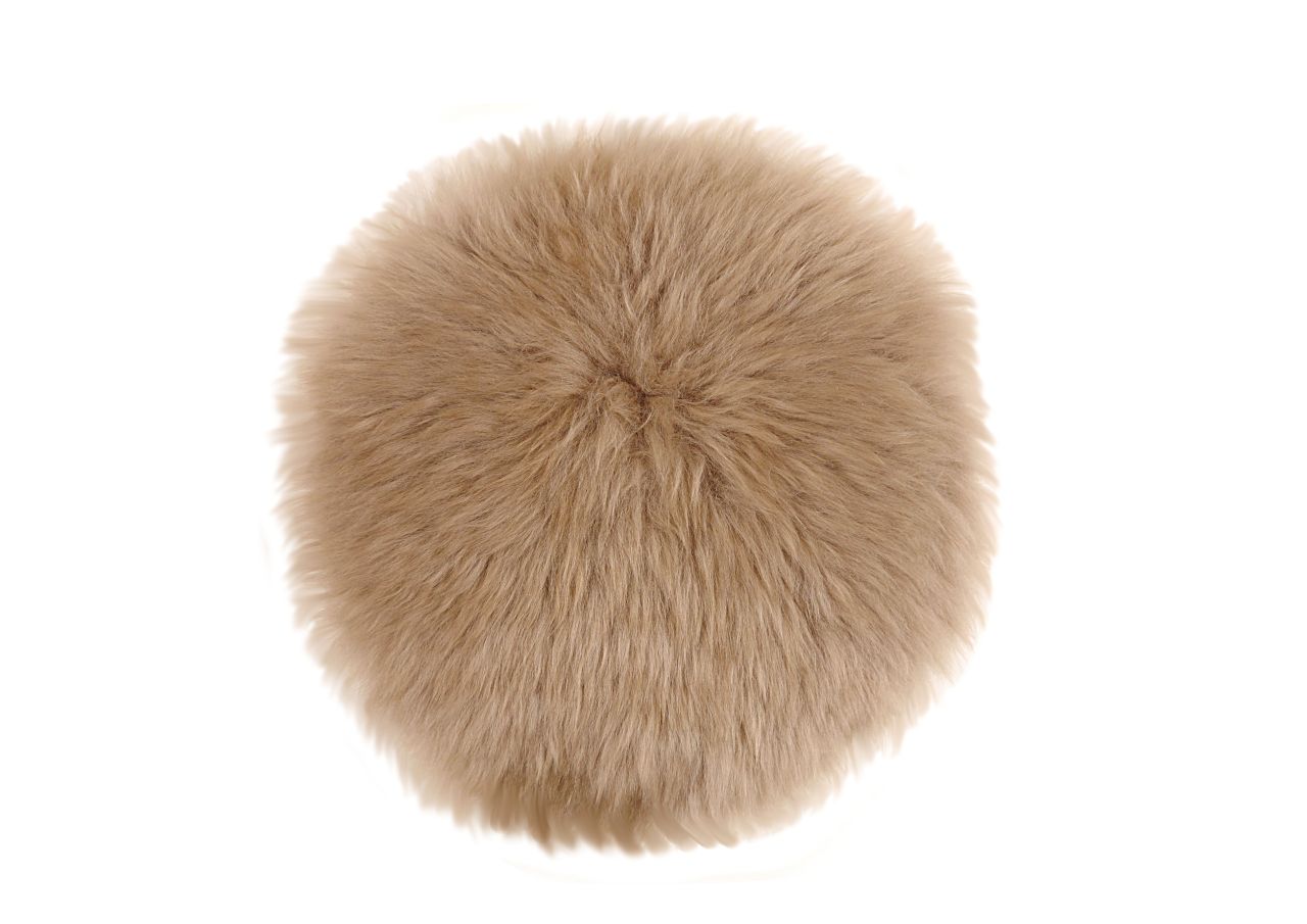 LAMMFELL- Sitzauflagen ca. 35 cm rund
