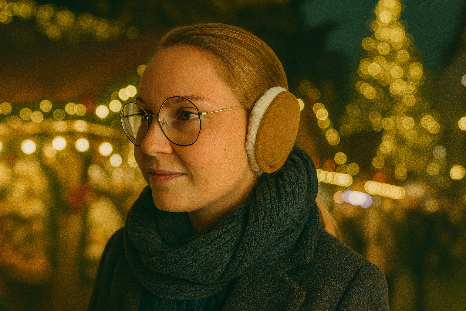 Lammfell Ohrenwärmer