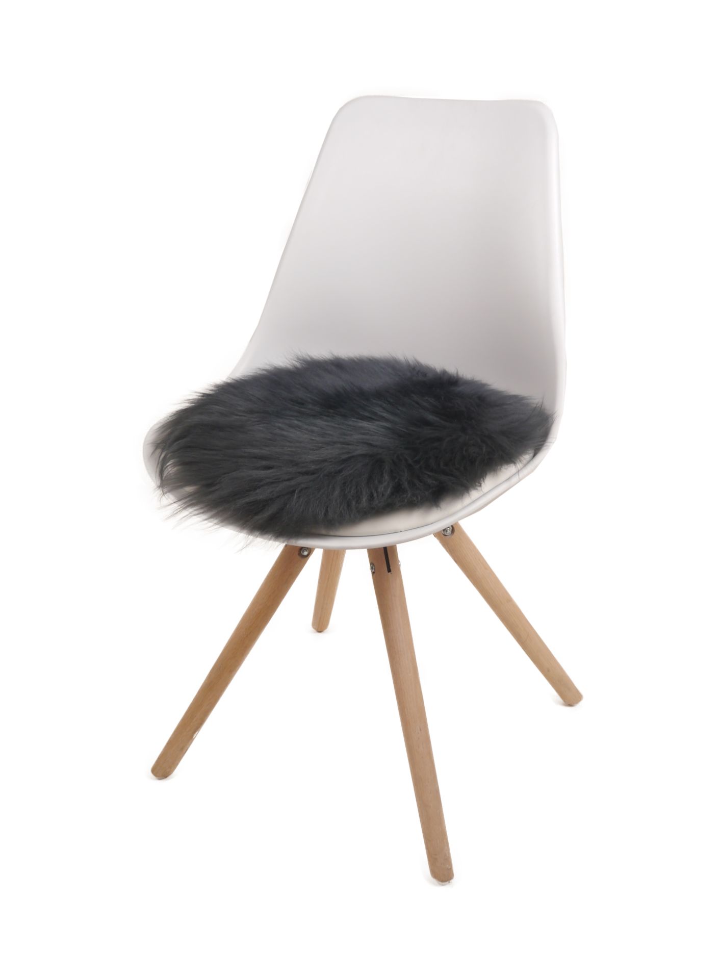 LAMMFELL- Sitzauflagen ca. 35 cm rund