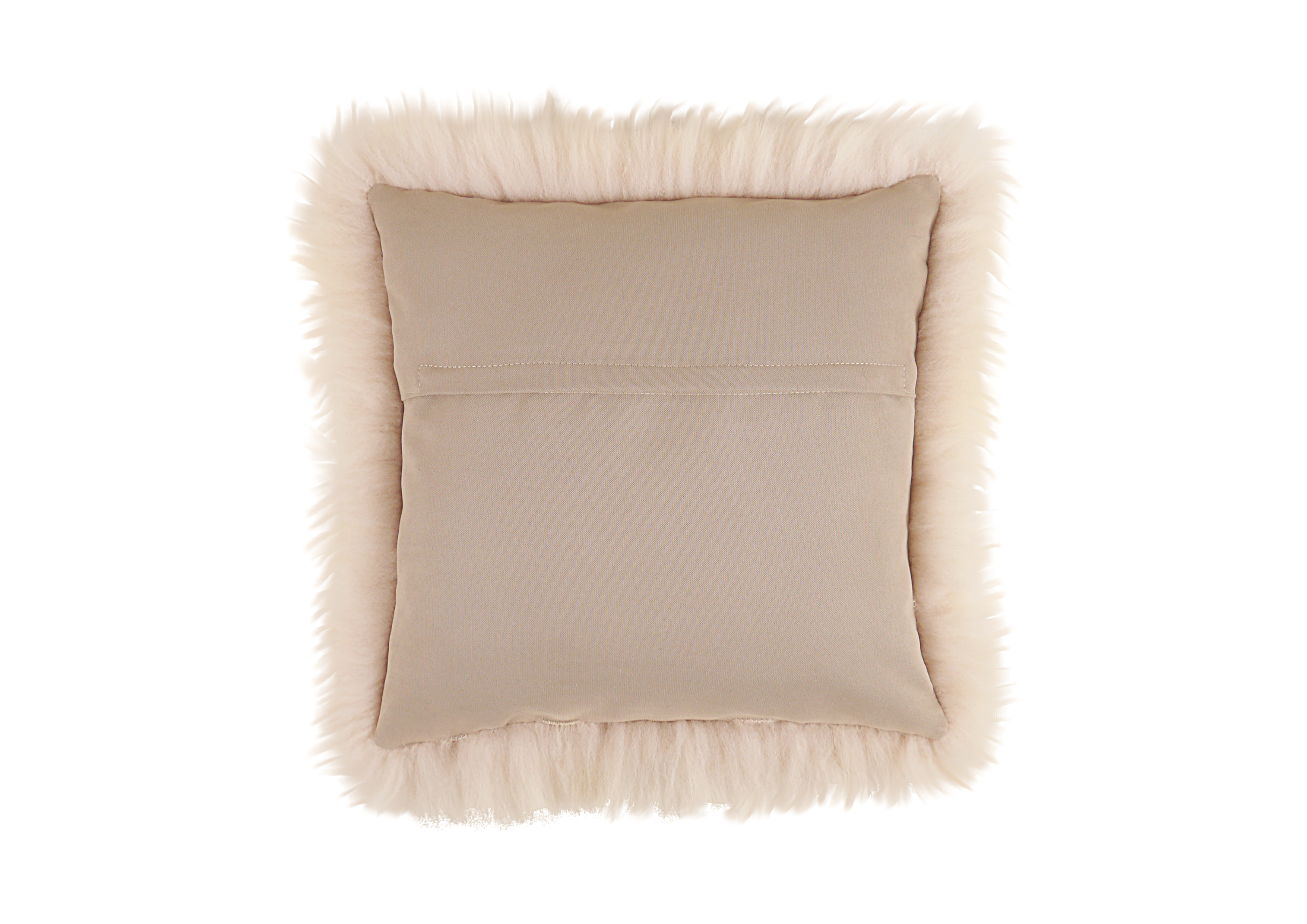 SCHAF-/LAMMFELL- Kissenhülle einseitig Fell