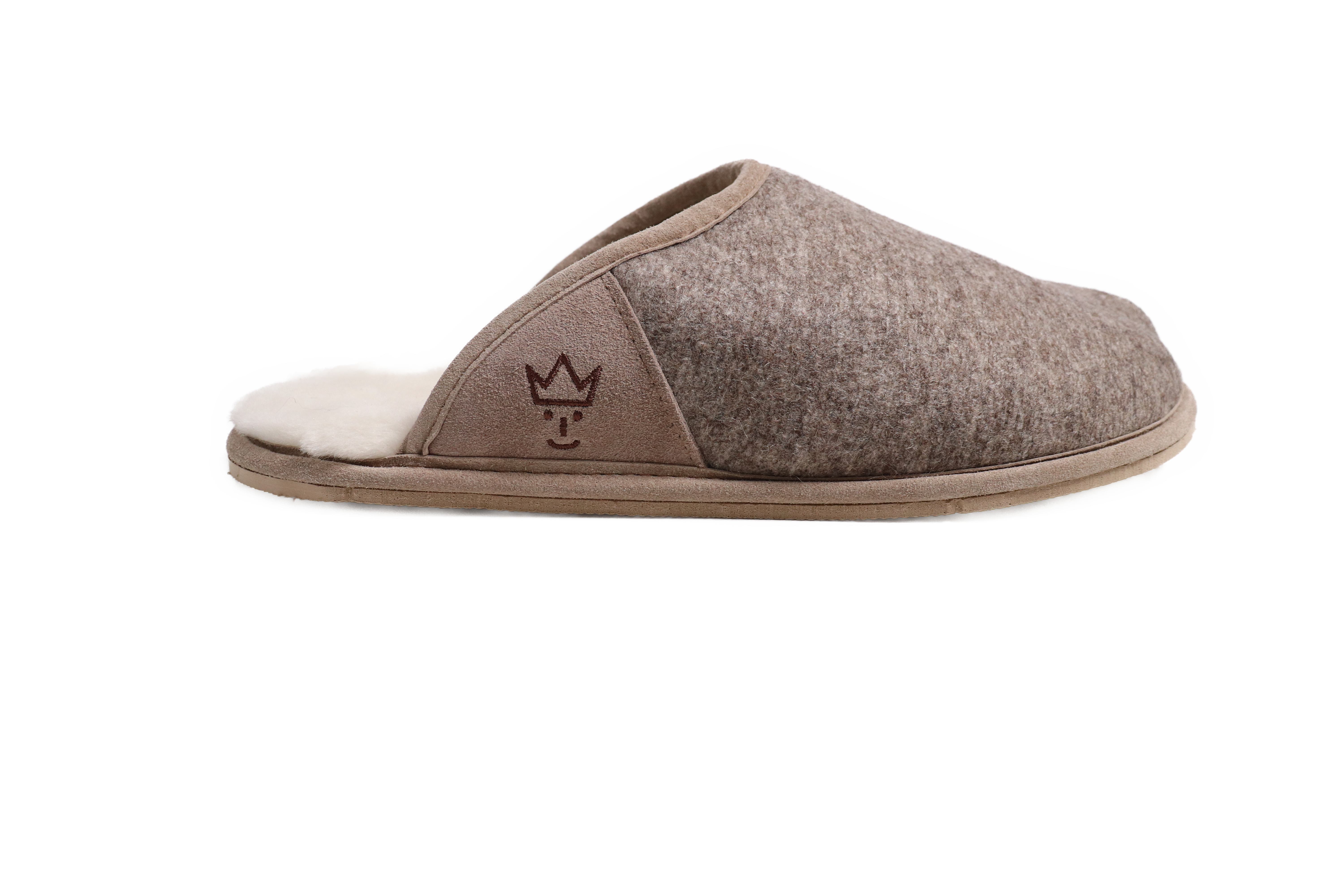 Lammfell Pantolette Cosy Filz