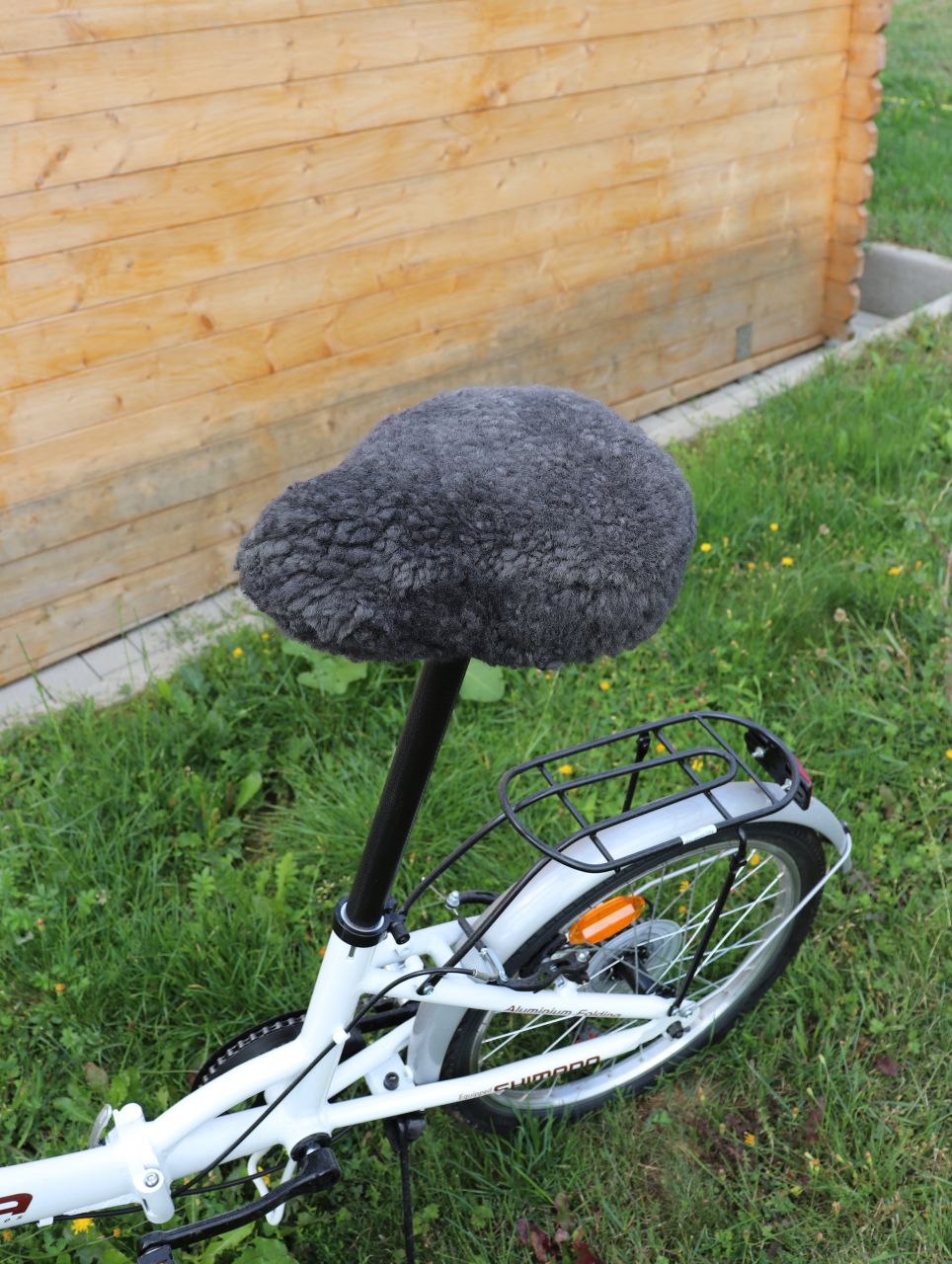 Fahrradsattelbezug Lammfell